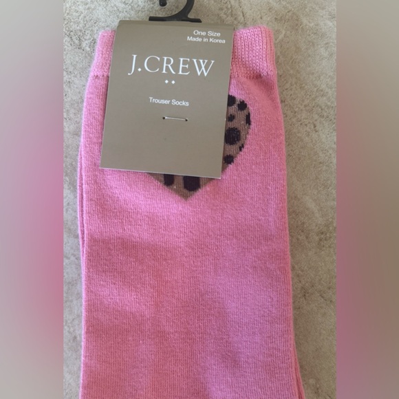 J. Crew Leopard Heart, Striped Trouser & Heart Trouser Socks - Picture 7 of 9